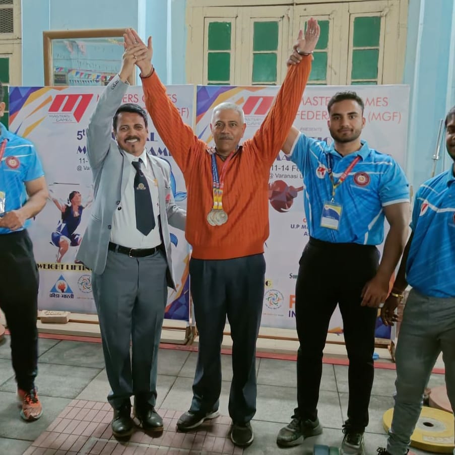 hansraj dhayani of ponta sahib win gold in weightlifting