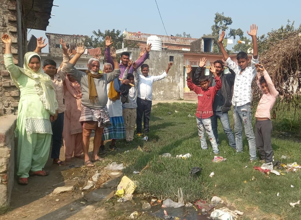 The villagers demonstrated