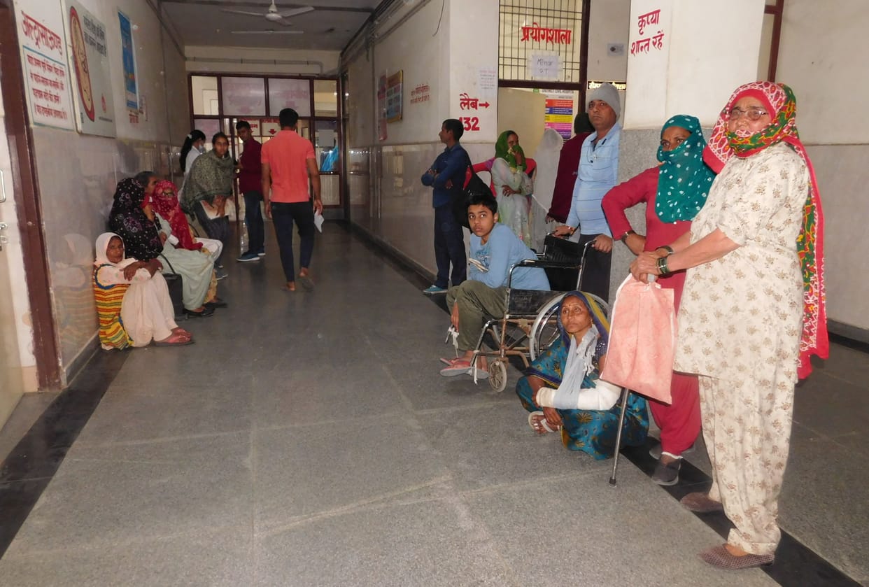 X-rays being done in civil hospital with expiry cassette