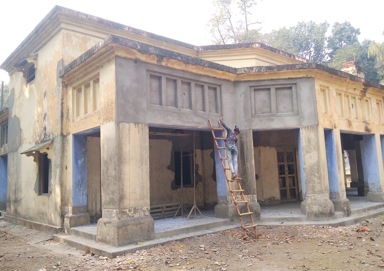 The ruined British era building will rise again