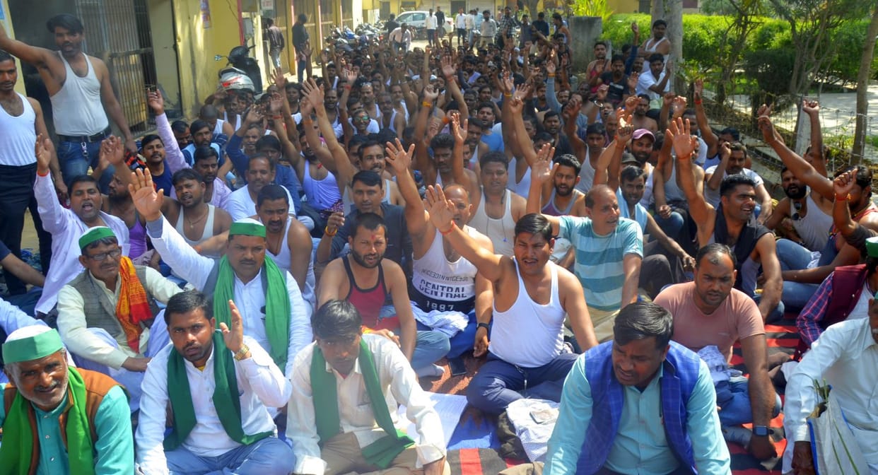 Contract workers performed semi-naked