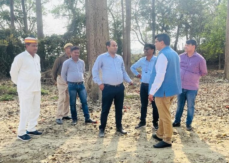 Parshuram Vatika Park construction exercise intensifies