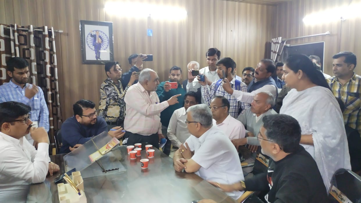 Angry people create ruckus in municipal council office over monkey not being caught