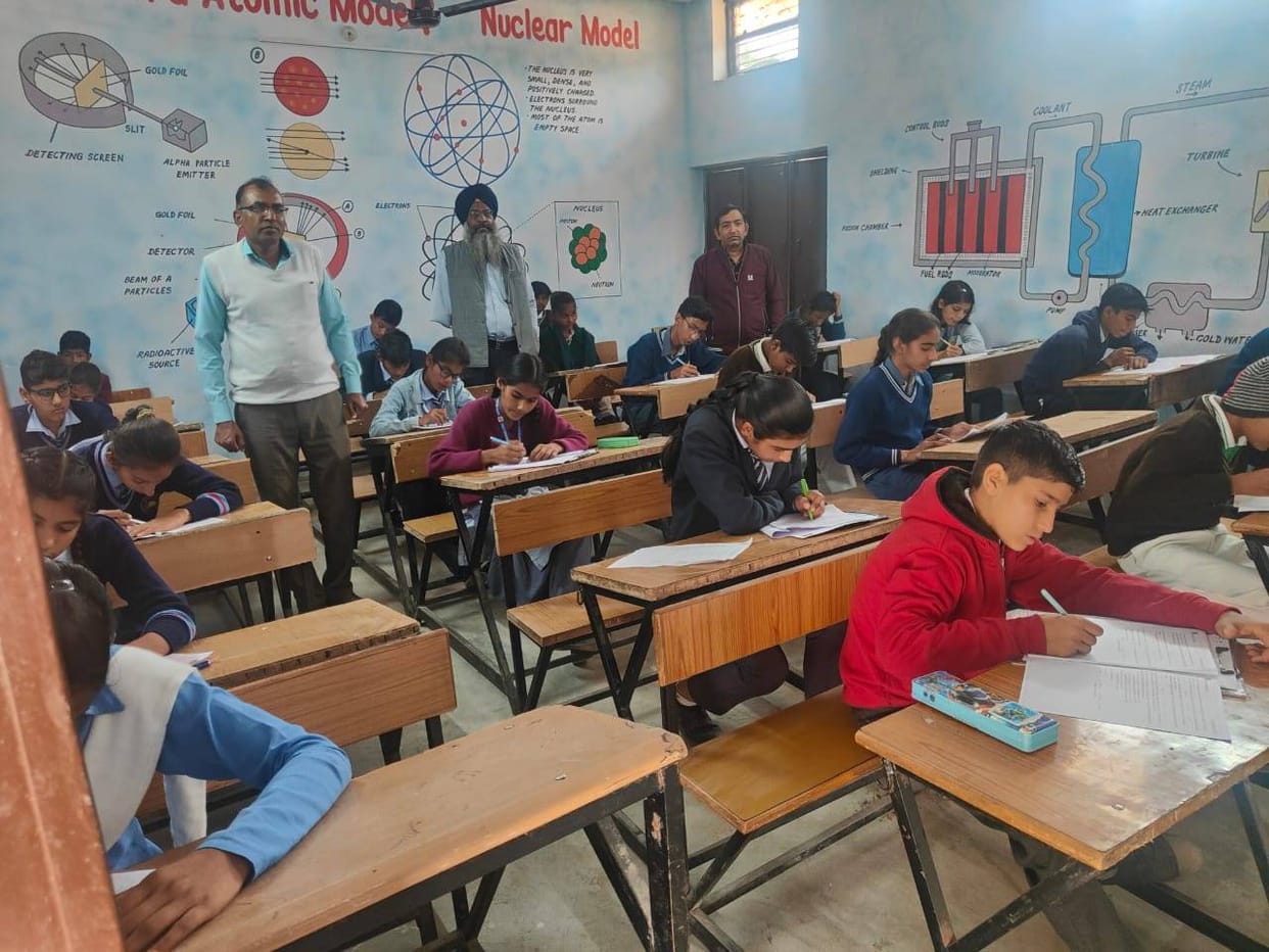 As many as 1,213 students appeared for the Level 2 exam at three centres in the district.