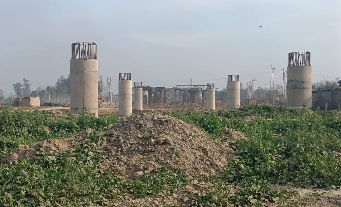 Fifty percent construction of Najibabad bypass