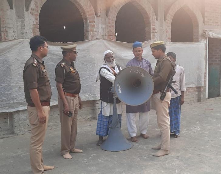 Loudspeakers removed from temple and mosque