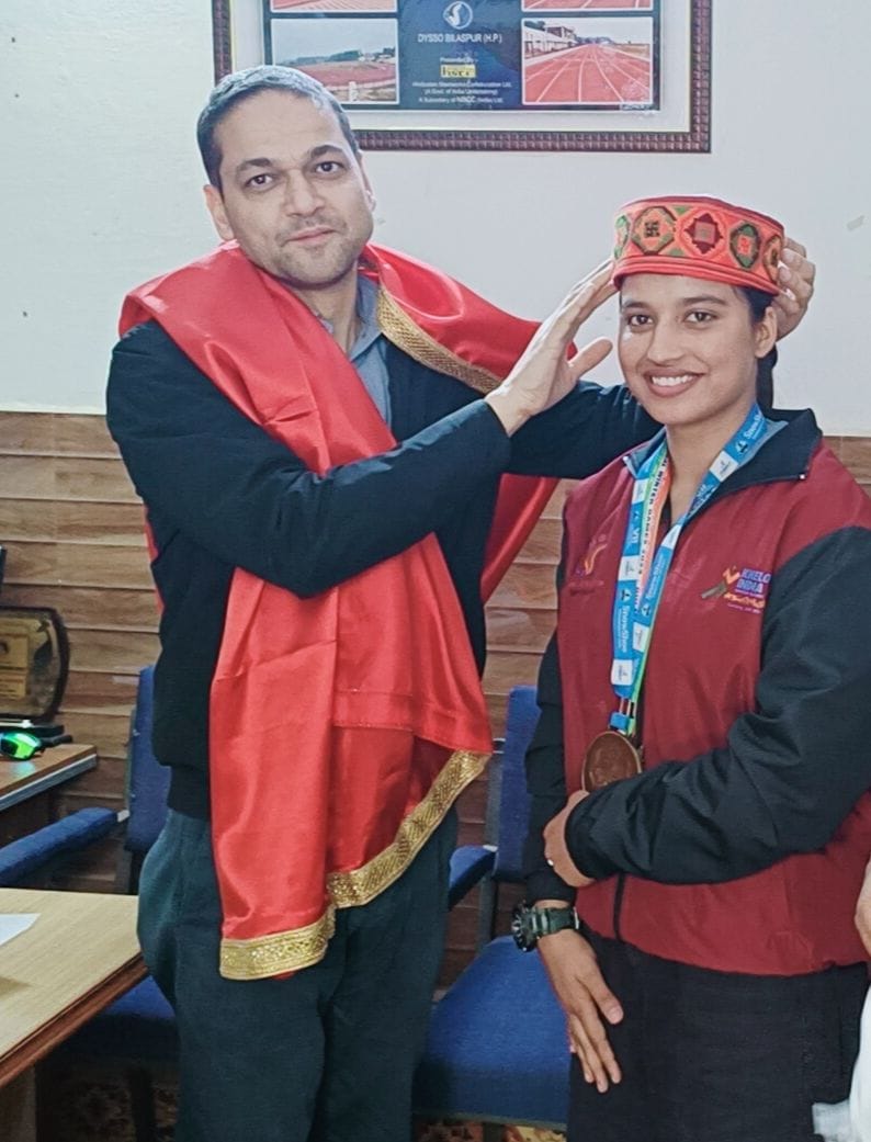 Sports director honored Winter Games gold medalist Nisha Devi