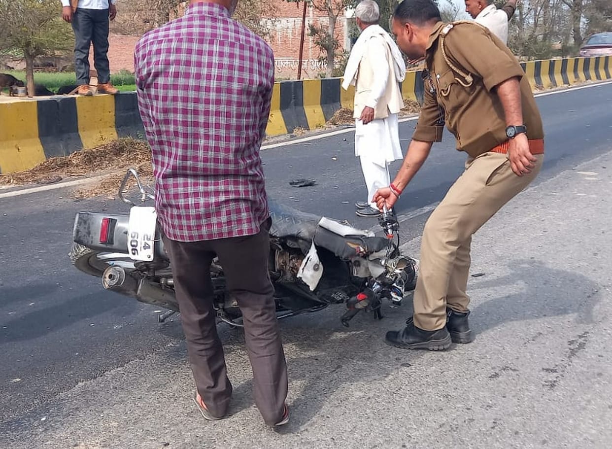 Truck crushed bike rider couple, husband died