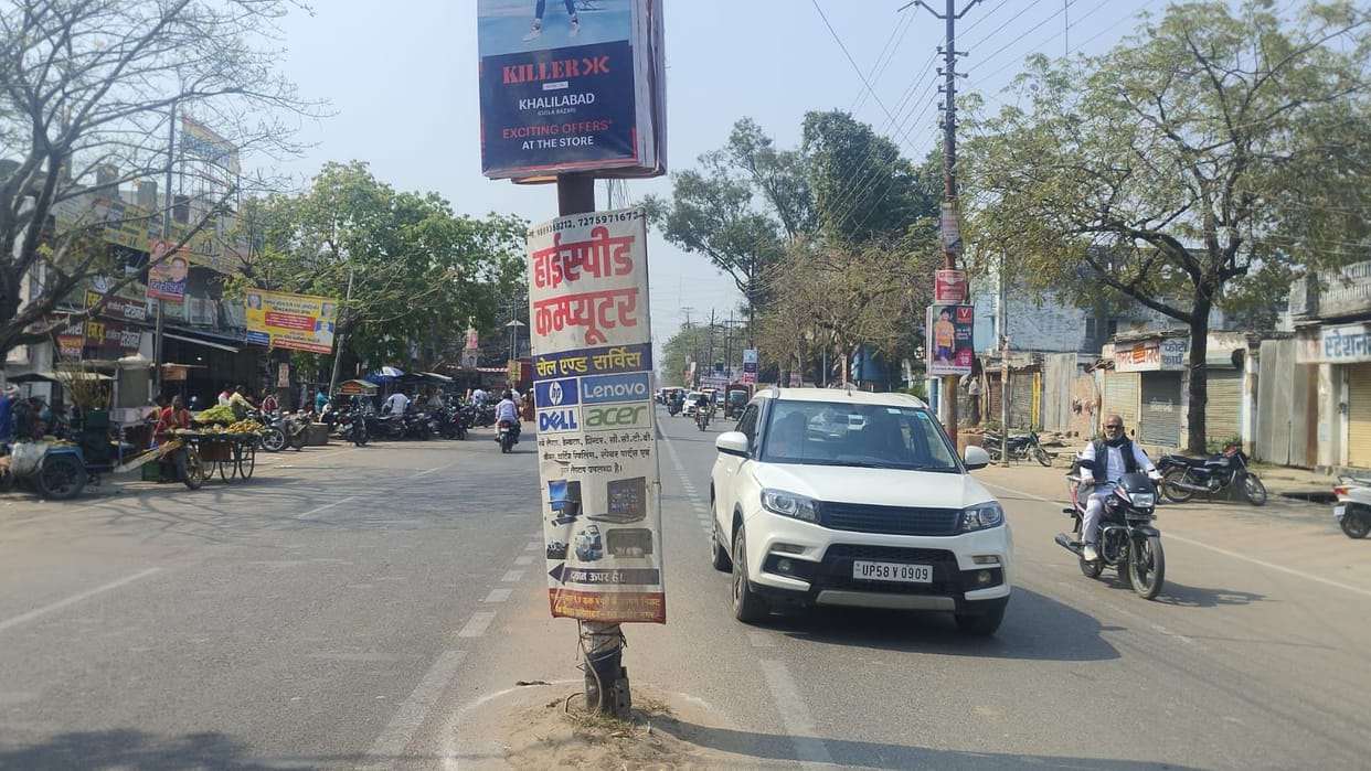 Roads widened, electric poles not removed