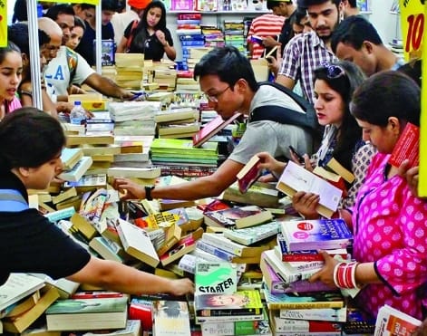 Students showing interest in novels and books of other subjects