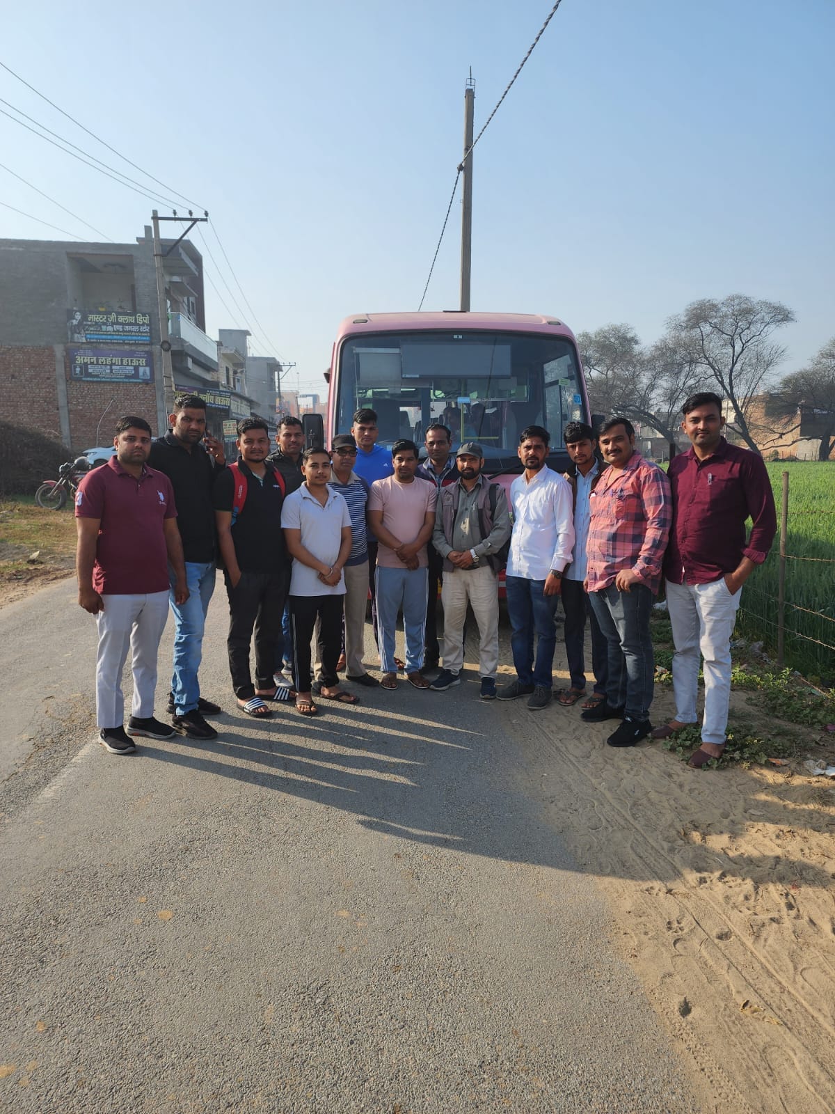 Roadways bus reaches Village Matana for the first time from Fatehabad