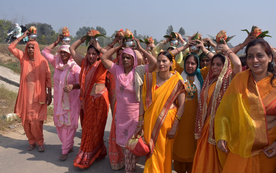 Kalash Yatra taken out with bandleaders