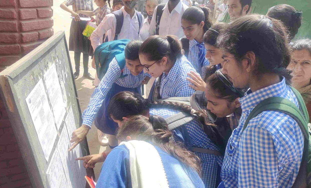The faces of the students blossomed after seeing the easy paper