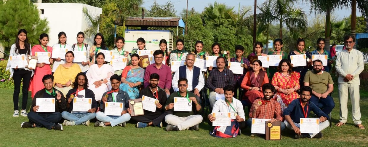 CBLU students got place in top three in Inter University Youth Festival