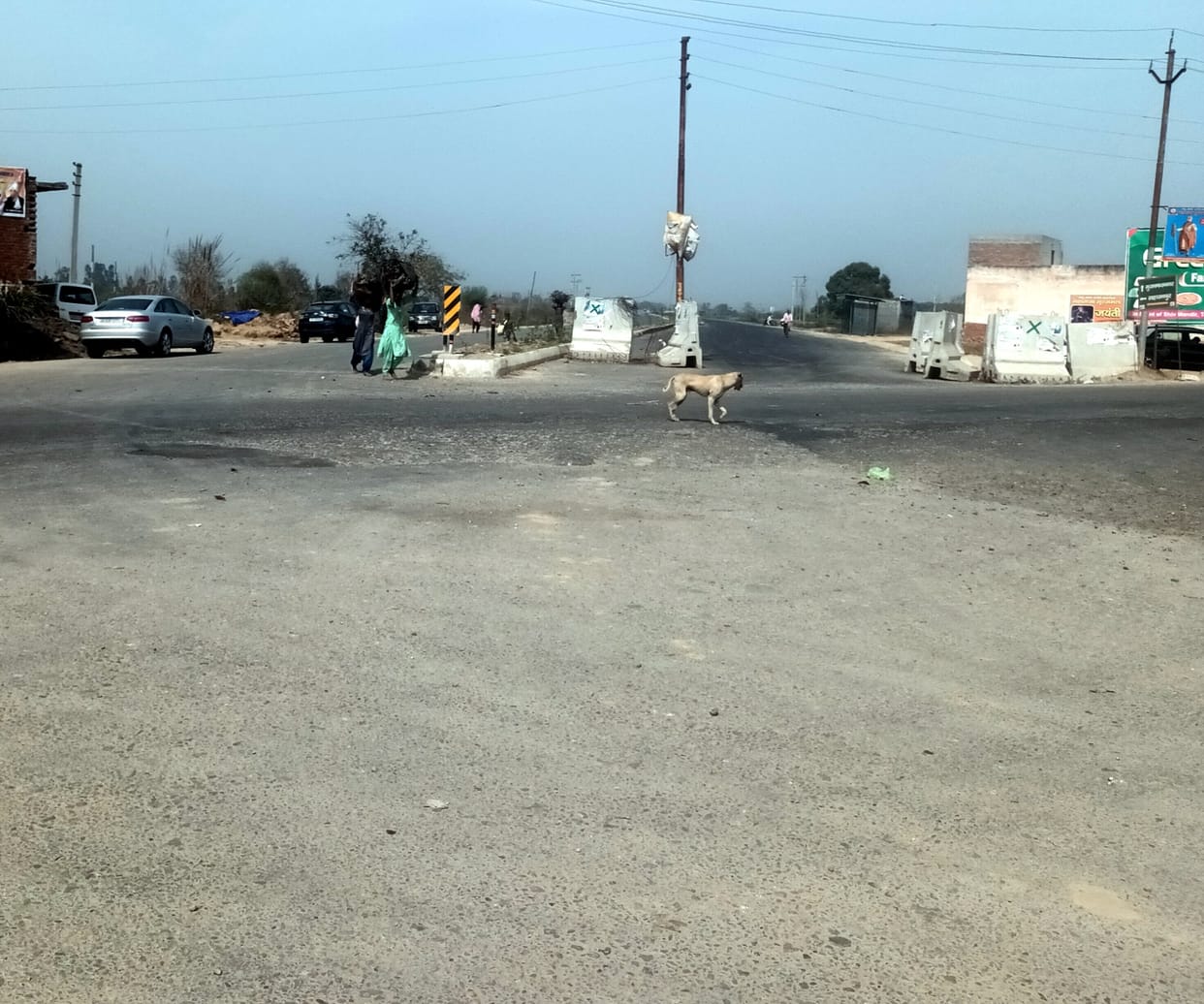 Tehsil's service lane will be completed by March 31