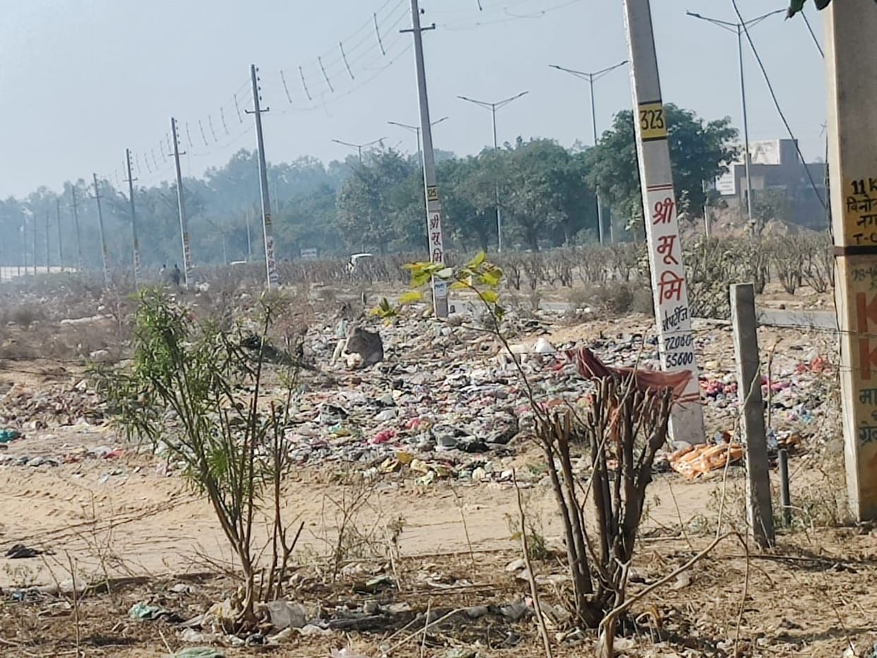 Cleaning not being done in 6 sectors for one month, people threw 150 tonnes of garbage in the open
