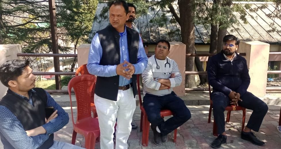 People protested in almora.