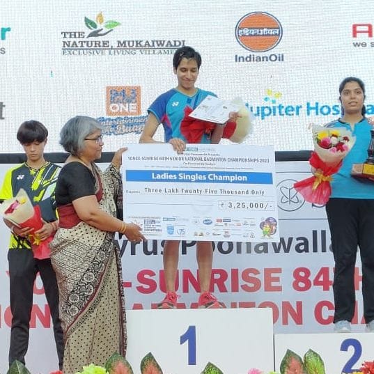 Almora's Anupama became national champion of badminton