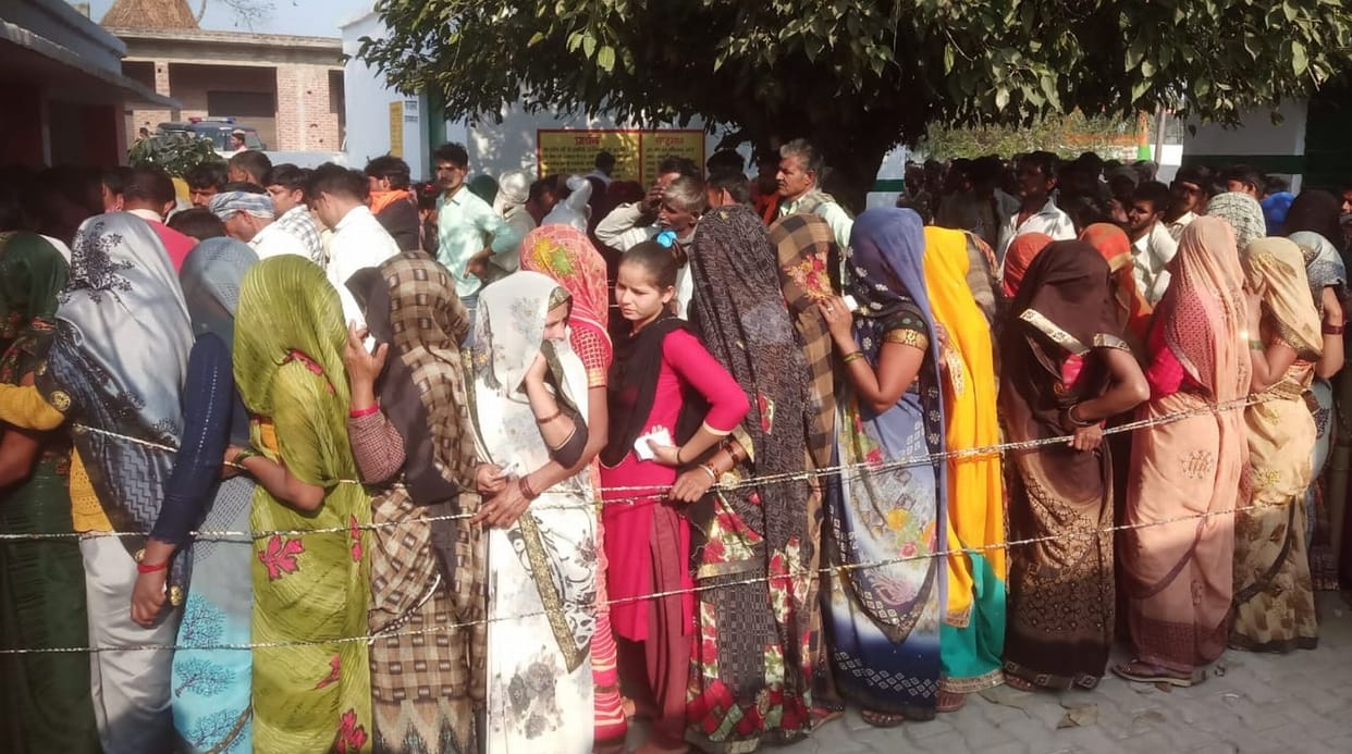 69.68 percent voting in five gram panchayats