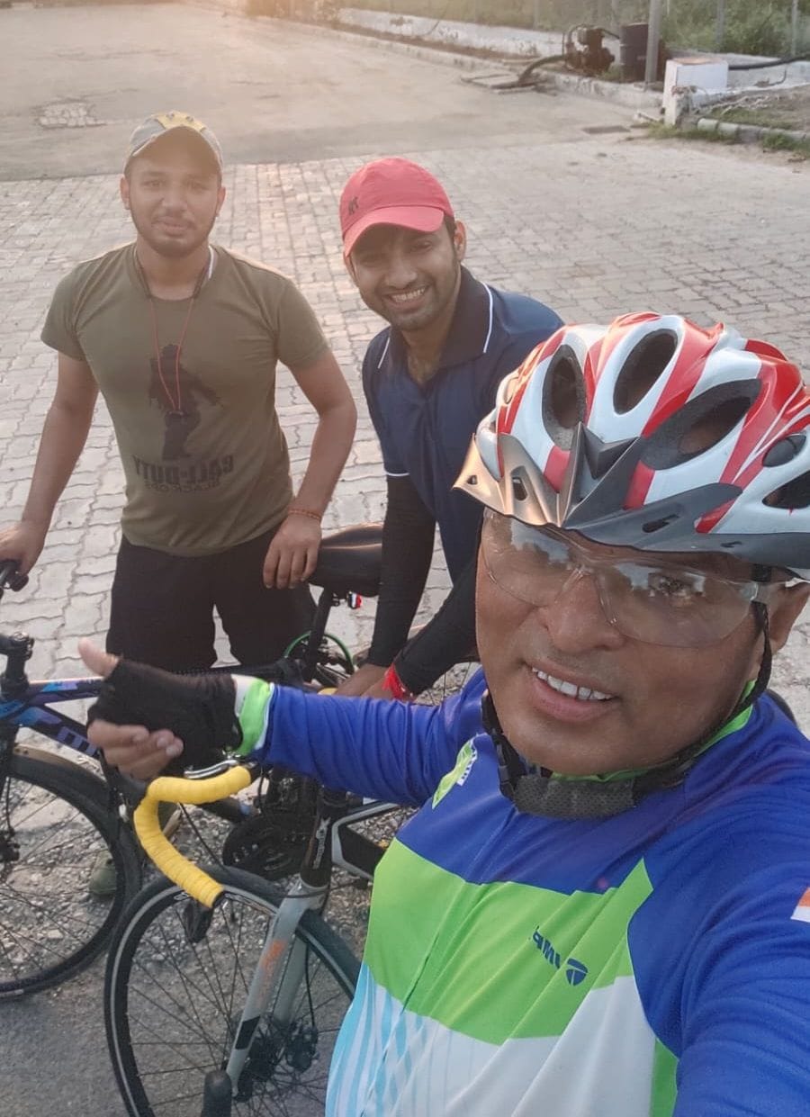 DSP Chandrapal was fond of cycling, used to ride 50 kilometers on a bicycle daily