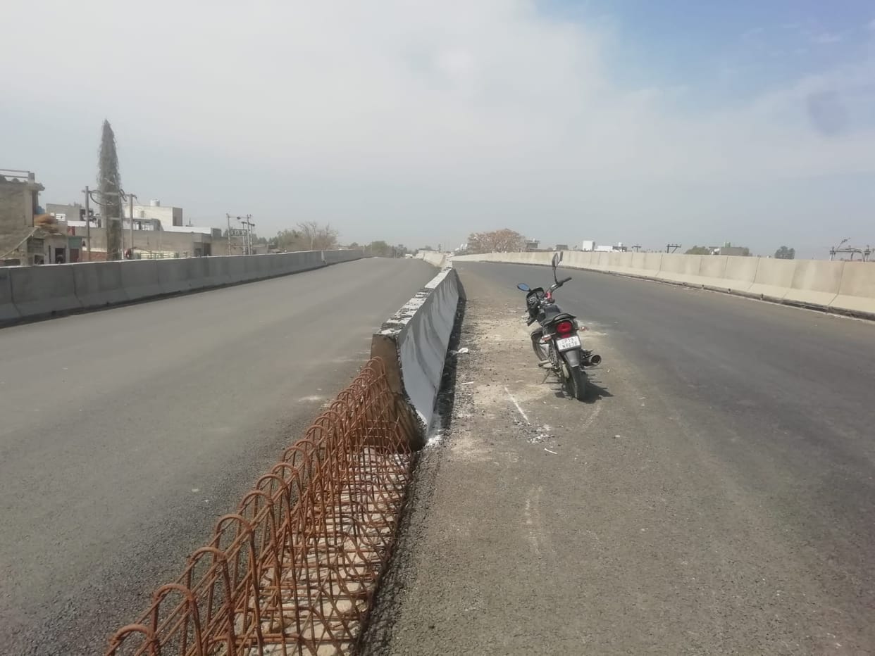 Over Bridge ready at Bidauli and Gaadi Wala Chowk