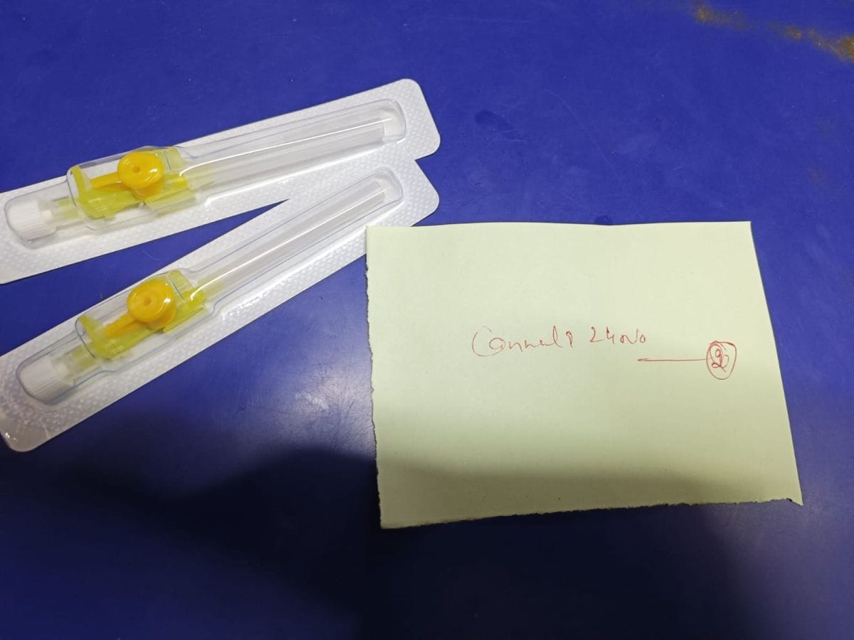 Out of stock of cannula in medical college chamba
