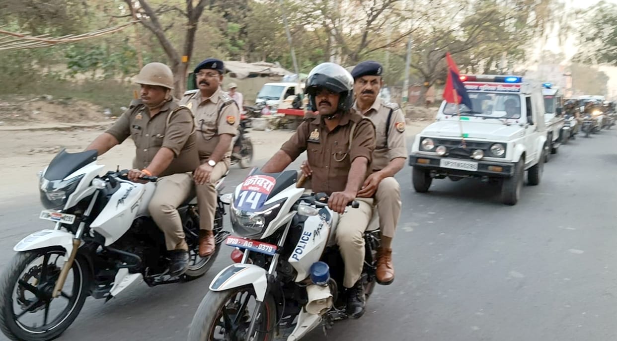 Vigilance across the district on Holi, police marched