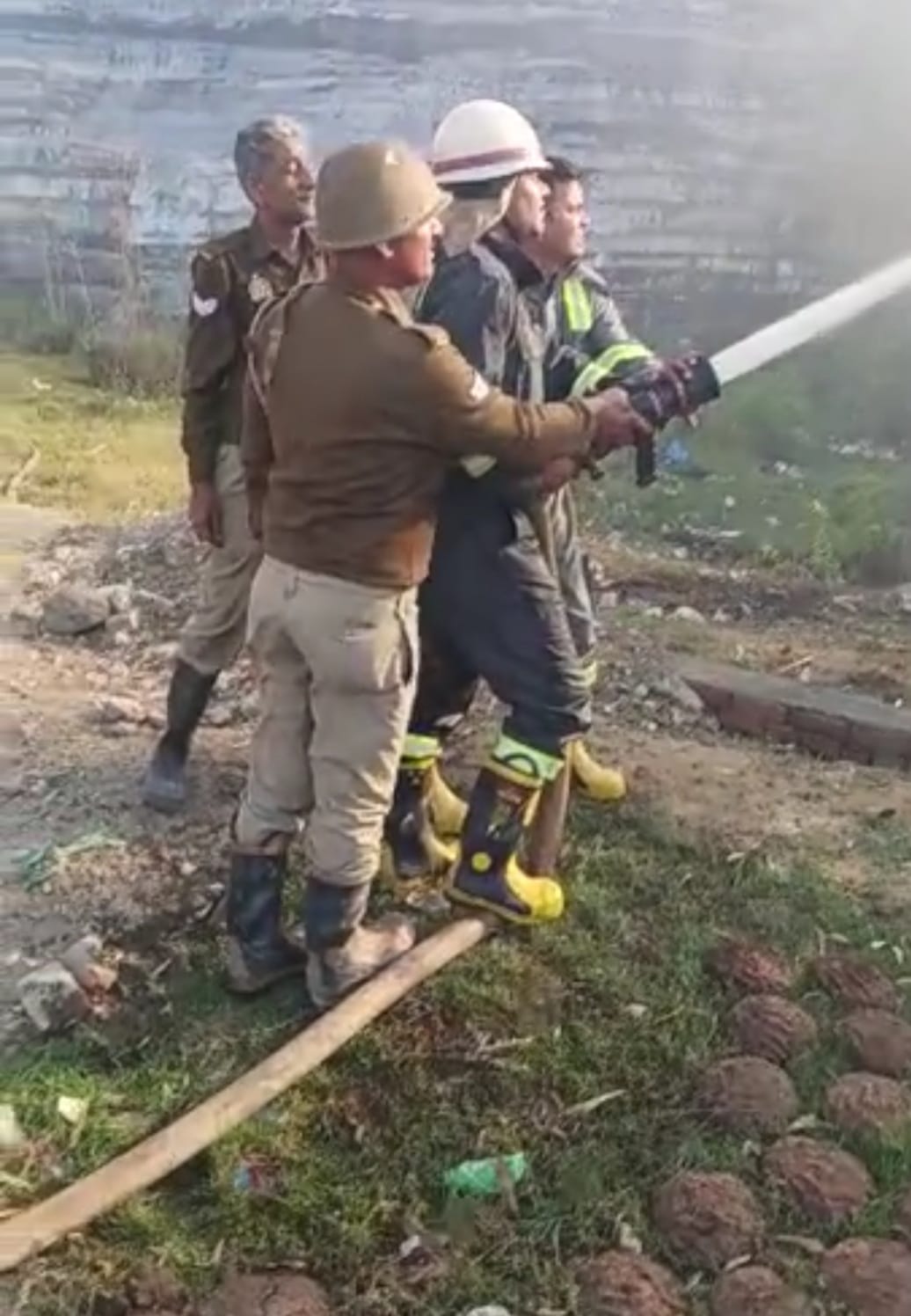 The fire department got control of the fire after 23 hours.