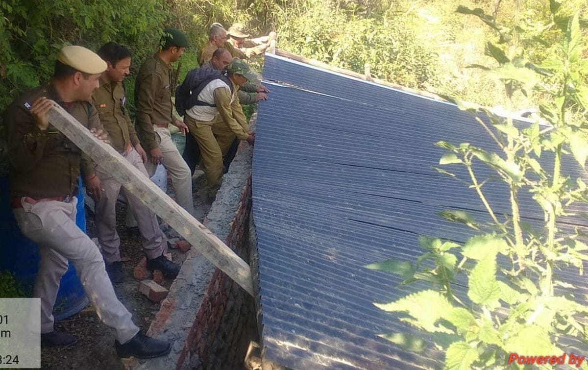 Forest department removed seven encroachments from government land