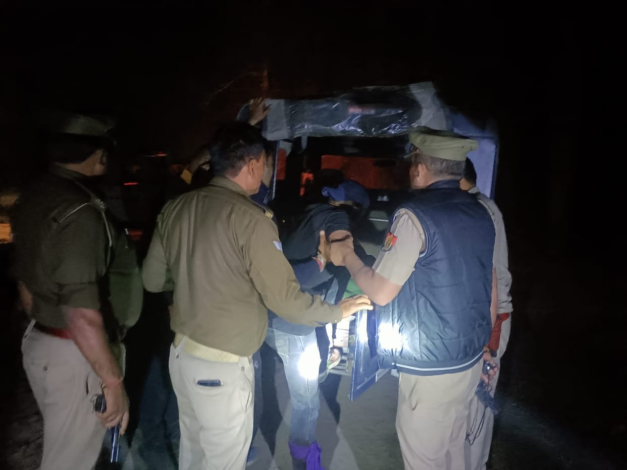 Bullet in the leg of the miscreant in the encounter, one absconding