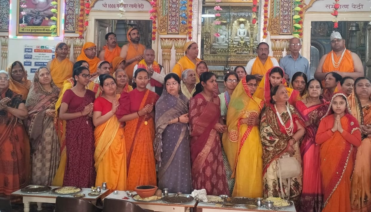 Musical Siddhachakra Mahamandal Vidhan concluded in Digambar Jain Temple