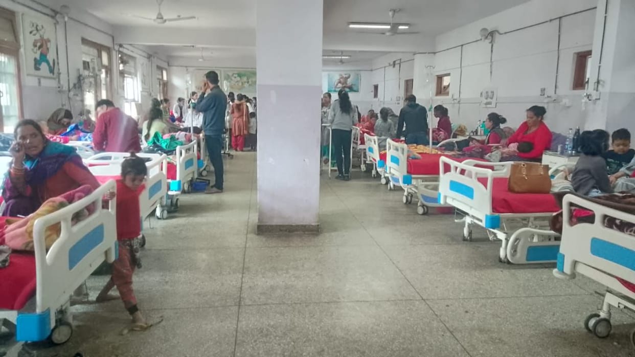 Beds for sick children started falling short in the infant ward