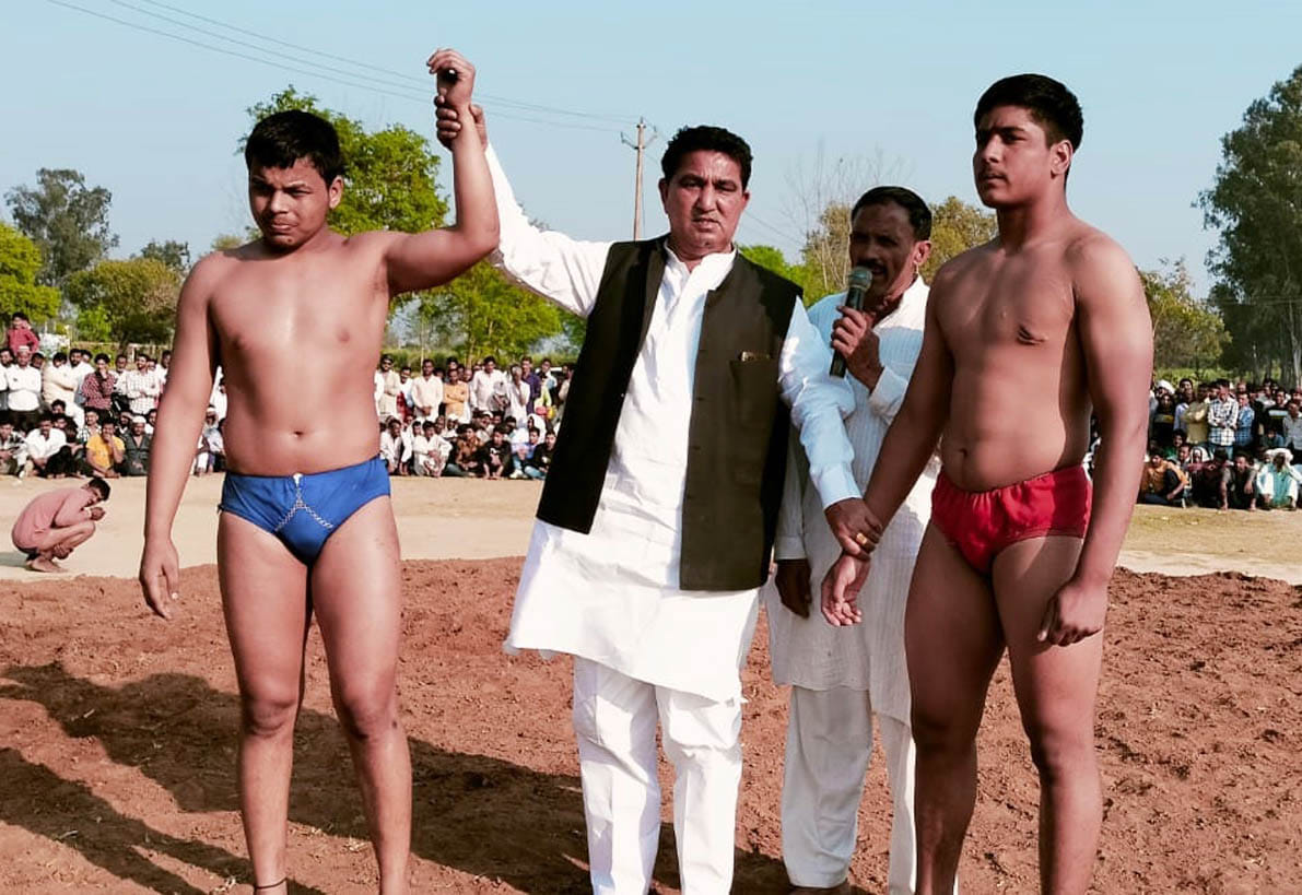 Wrestlers showed their strength in Dangal