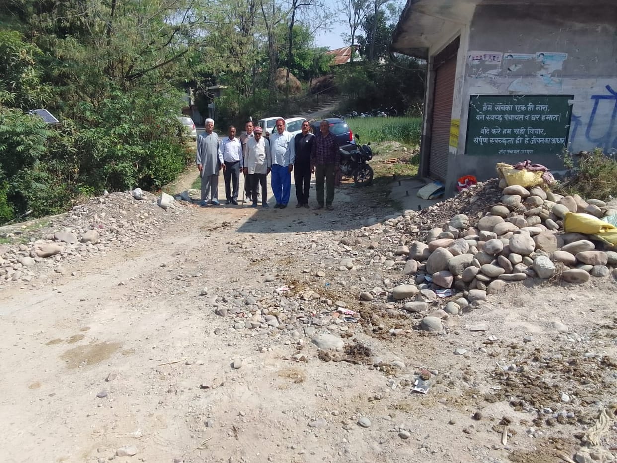 Uprooted road could not be paved to install paver tiles