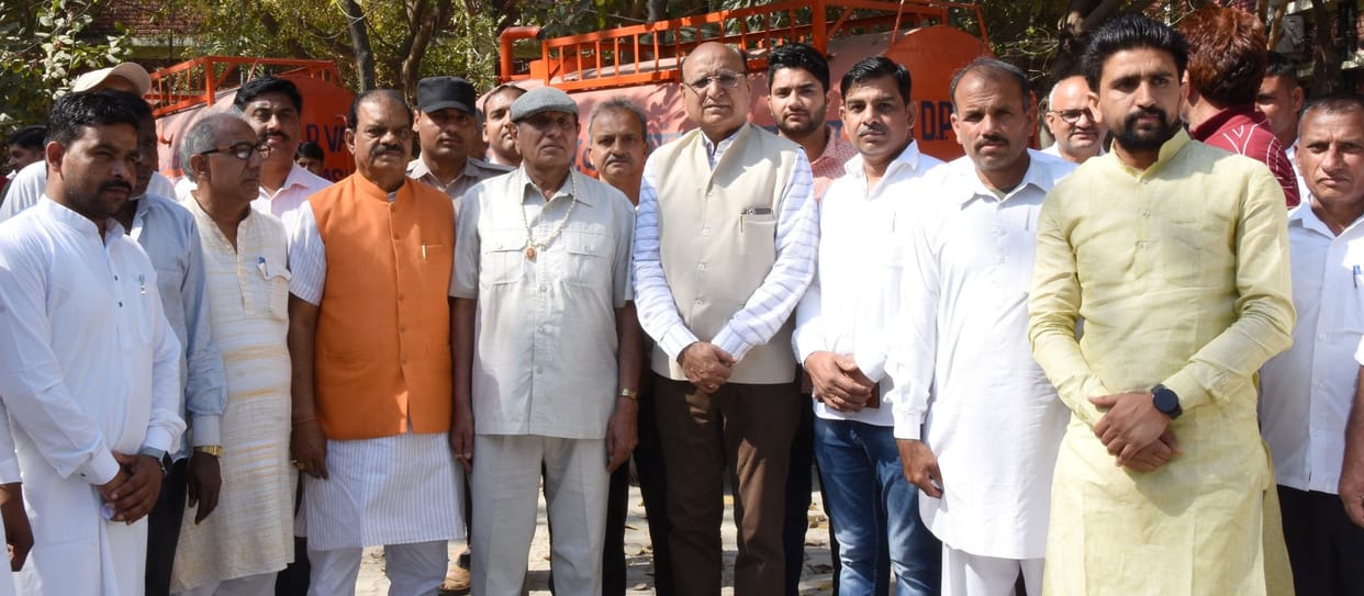 MP Dr. Vats presented water tankers and fogging machines