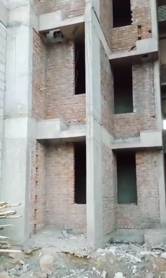 Video of low grade material used in medical college construction went viral