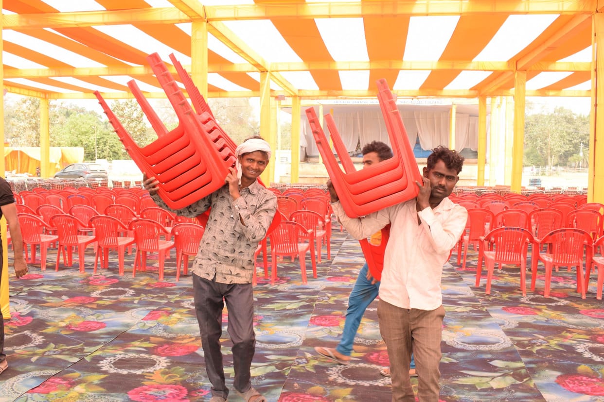 Mass marriage of 1313 couples will be held today, decorated pandal on OCF ground