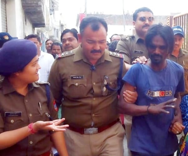 Young man climbed on top of the tower, police took him into custody
