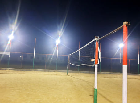 25 more volleyball courts will be built in the district