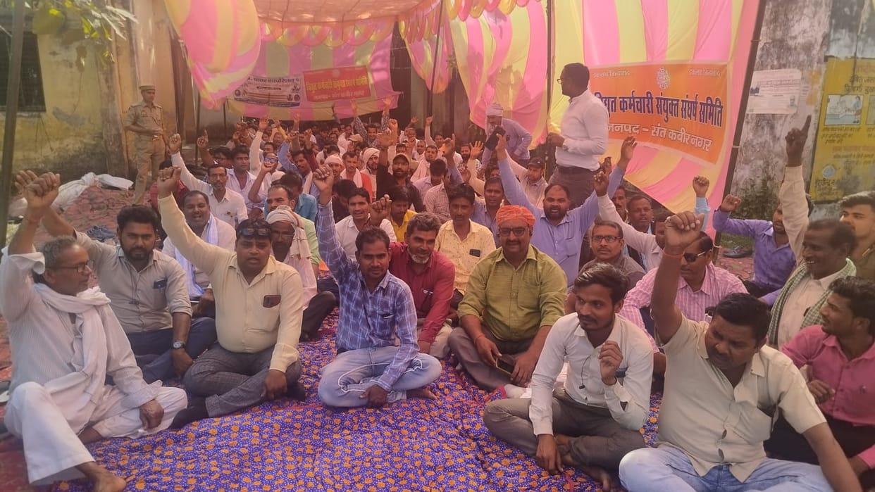 Electrical workers protested by boycotting work