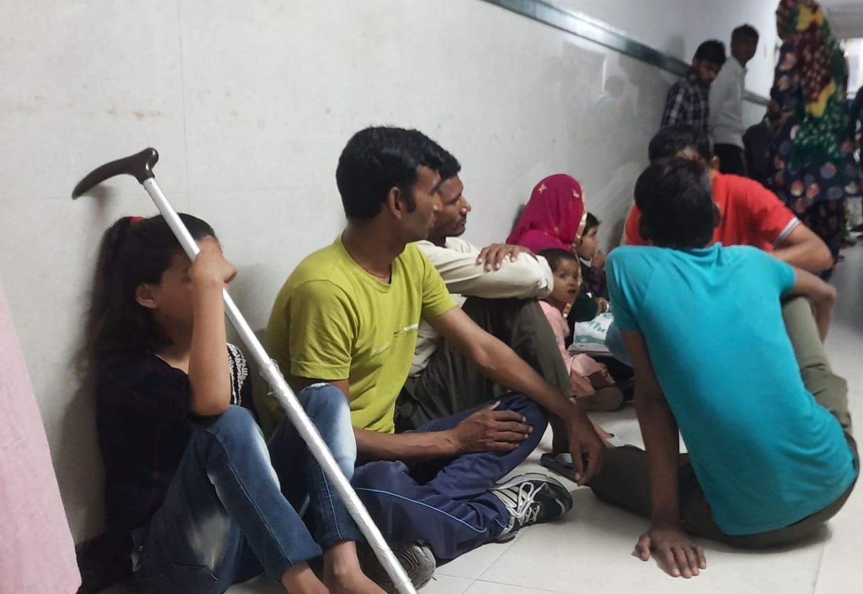 Handicapped helpless in front of poor system