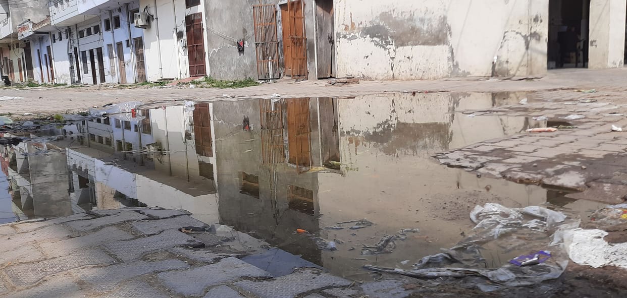 Now the 48-year-old damaged sewer line will be re-constructed in the new grain market of Bhiwani
