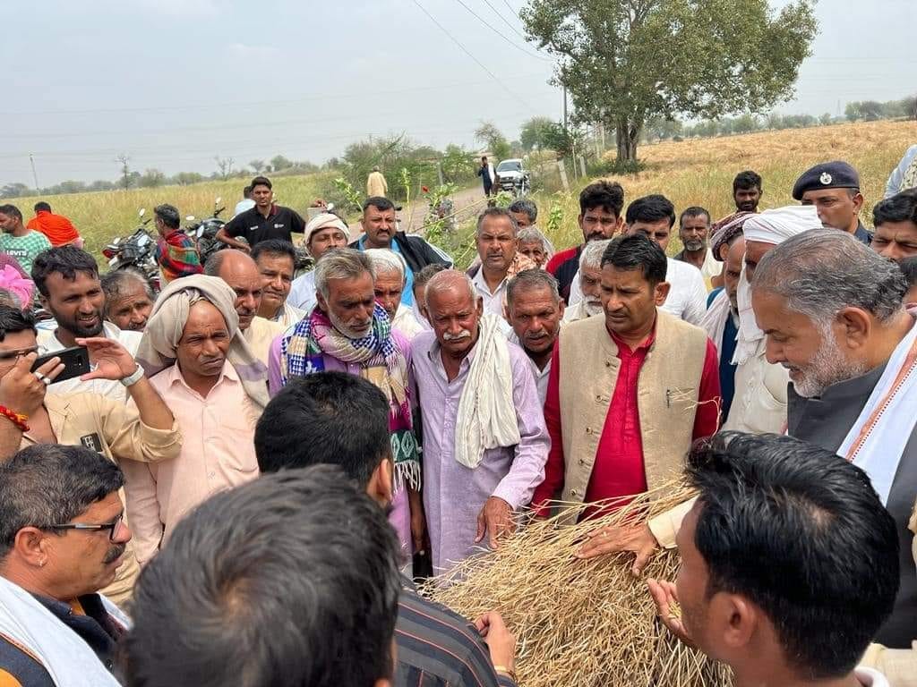 Former education minister took stock of hail affected villages