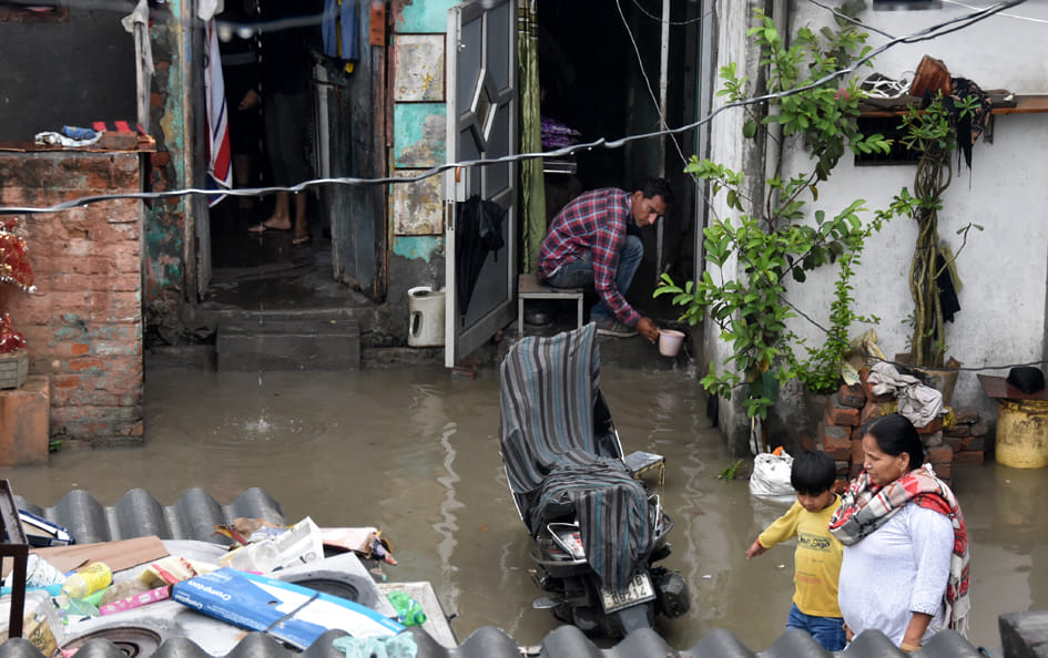 City submerged, system water-water