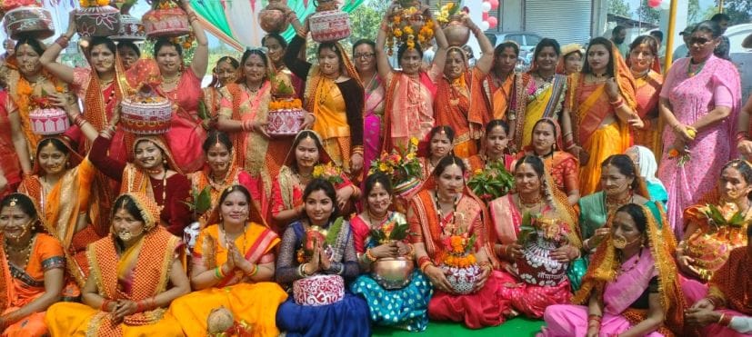 Bhagwat Katha begins with Kalash Yatra