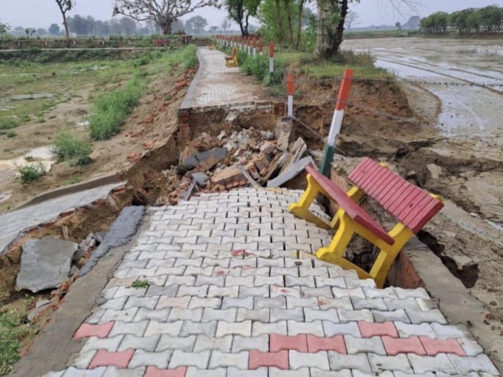 Amrit Sarovar opened in the very first rain