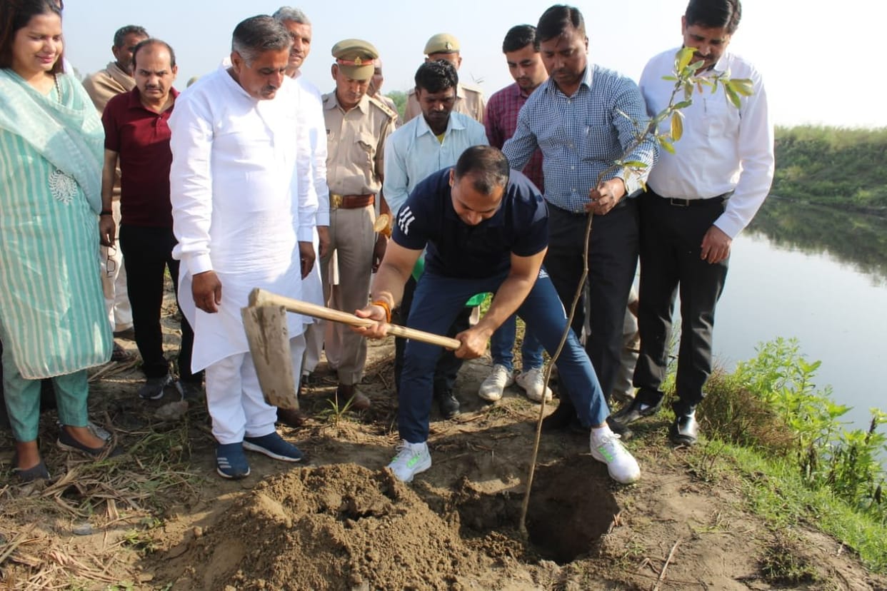 Green chain made to clean Hindon