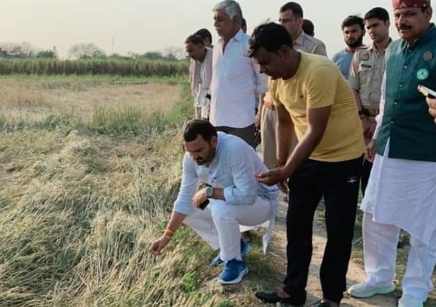Legislator assessed the loss of crops