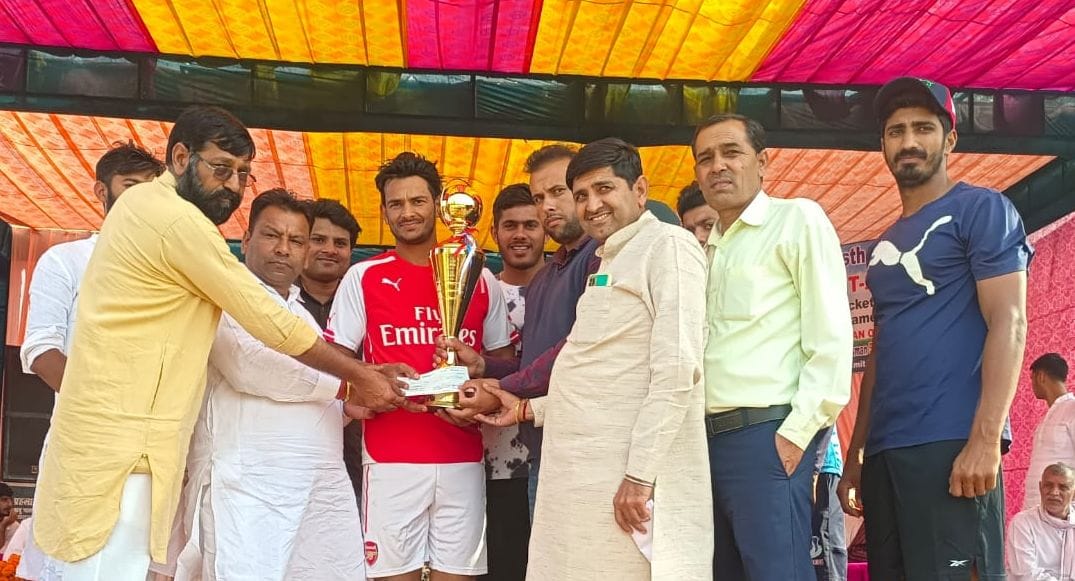 Lakshmi Warriors won the T20 Cricket Championship trophy by defeating Rakesh Fauji Bass
