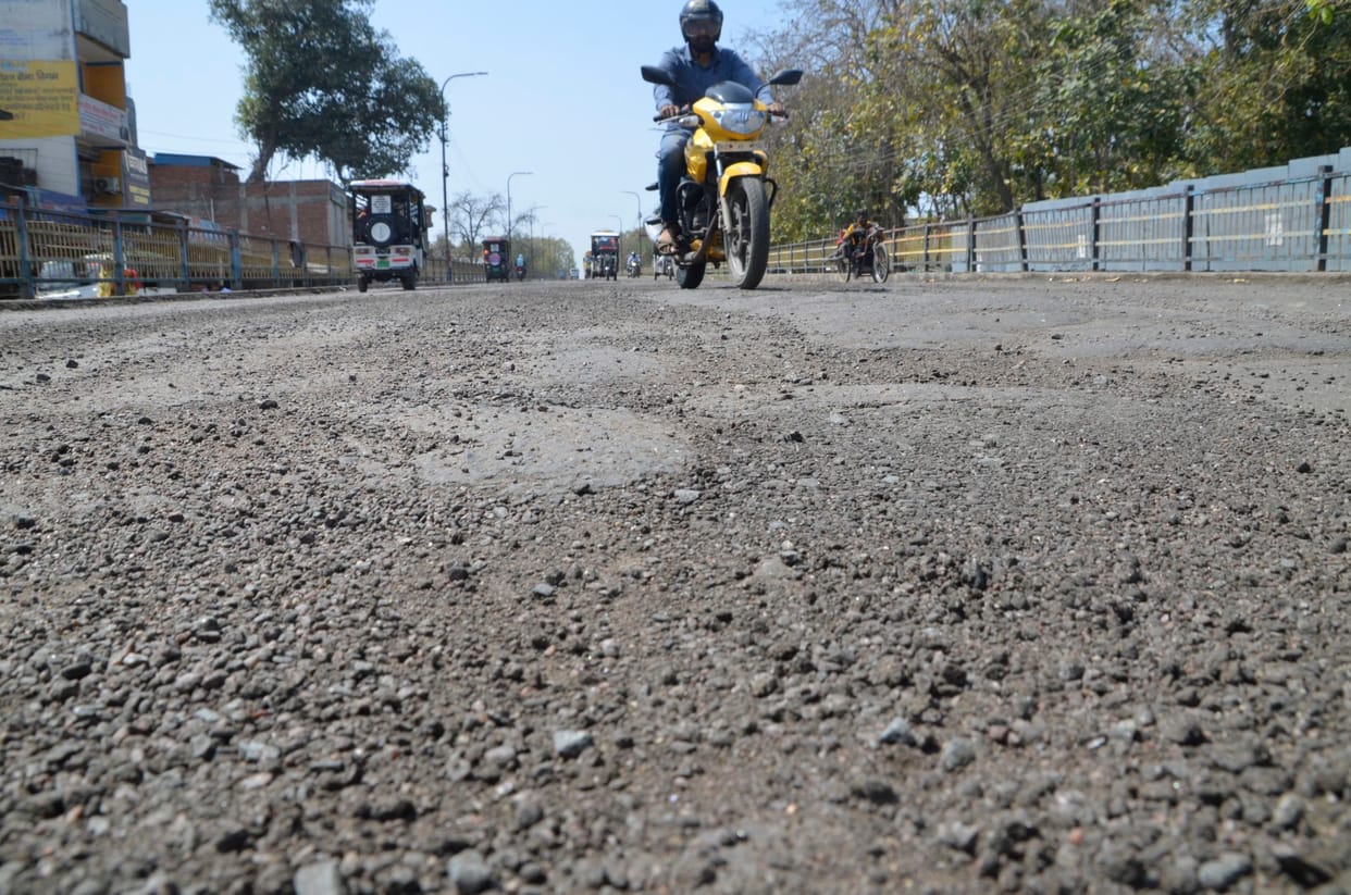 Overbridge road uprooted in three days